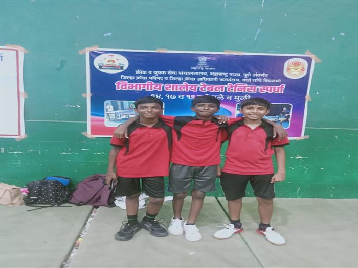 3rd Position Division Level Table Tennis Winner